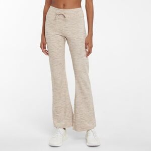 The Upside Lotus Milly Flare Yoga Pants Oatmeal Lounge Athleisure Small